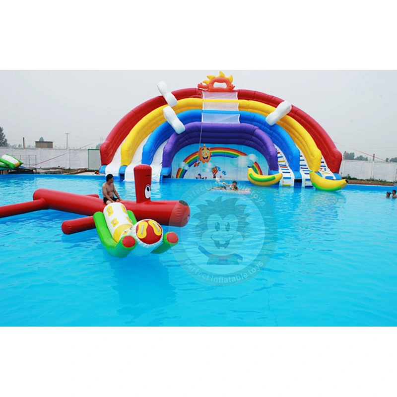 2019 Outdoor Large  Colorful Inflatable Slide Swimming Pool For All People