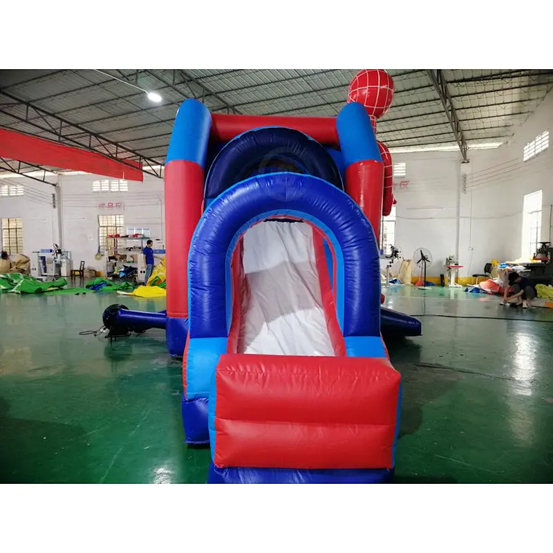 Commercial kids slide bounce house inflatable Spider-Man bounce