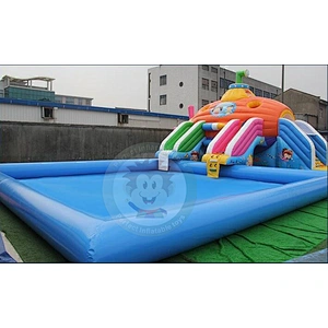 2019 Low Price Hot Popular Inflatable Water Slide For Swimming Pool