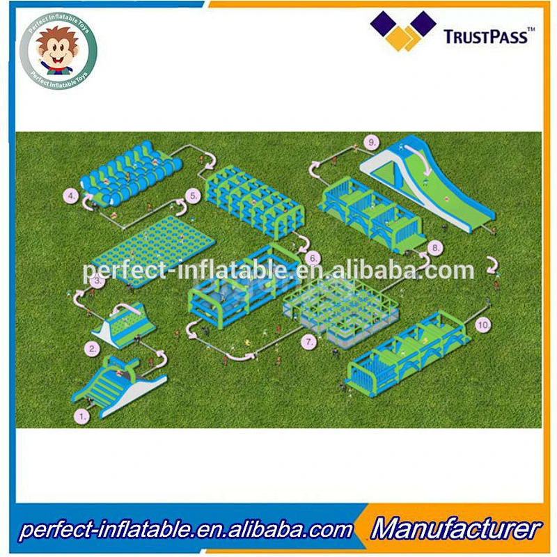 Hot selling 5K Insane Inflatable Obstacle Course For Running Race