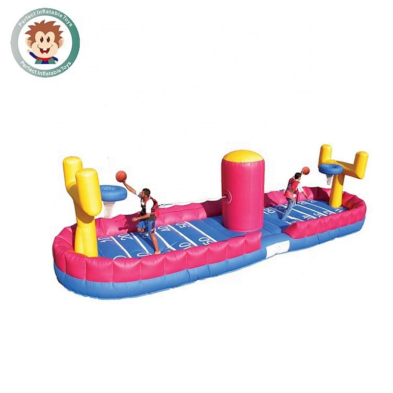 Perfect Inflatable Toys Outdoor Basketball Bungee Run Sport Games Inflatable Interactive Game