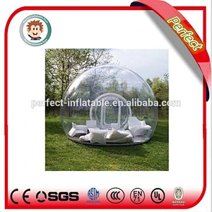 China manufacturer clear inflatable lawn tent inflatable clear dome tent