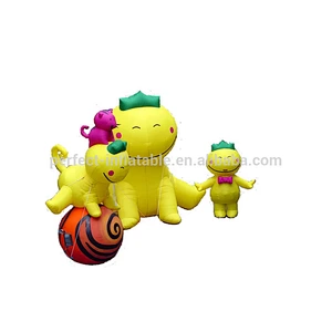 Jumbo lovely outdoor inflatable bear and clown  inflatable cartoon inflatable model