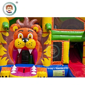 Perfect Inflatable Toys 6*5*3.5M Commercial Inflatable Bounce House With Roof