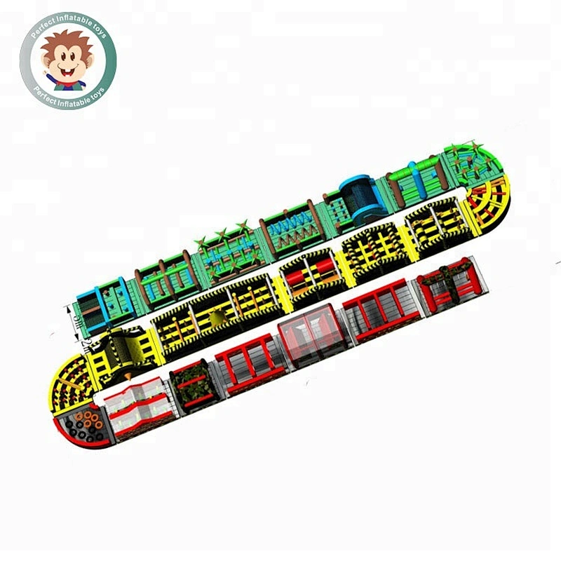 Hot selling 5K Insane Inflatable Obstacle Course For Running Race