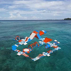 Large adult aqua park floating equipment inflatable water park price for sale