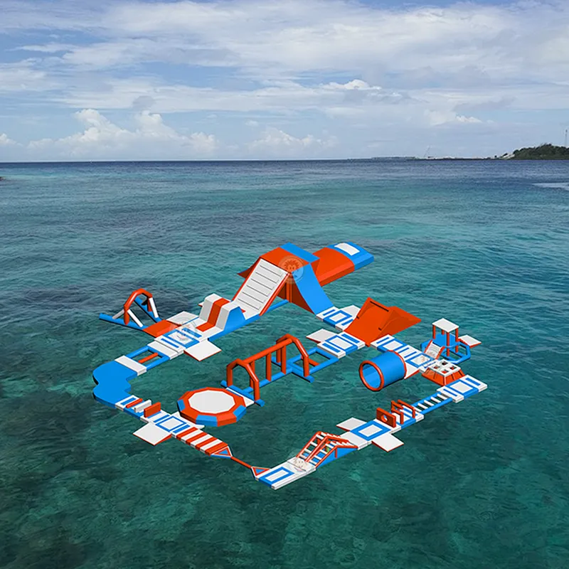 Large adult aqua park floating equipment inflatable water park price for sale