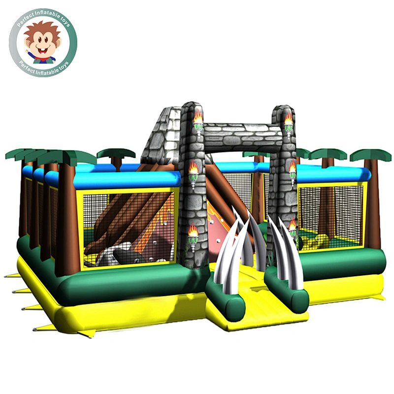 Hot Sale 0.55mm PVC Inflatable Jumping Bounce House Inflatable Castle Fun City For Kids