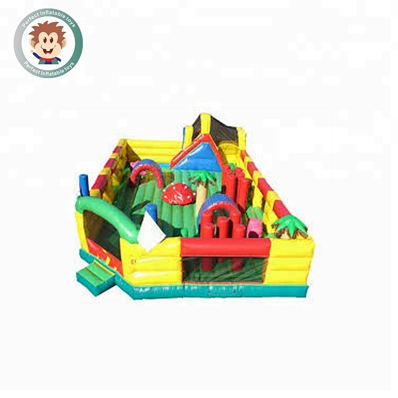 Manufacturers supply large themes inflatable land slides  children's outdoor castle