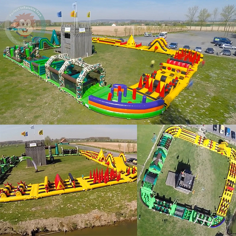 Giant Adult 5k Commercial Boot Camp Cheap Beast Insane Sport Game China Wholesale Suppliers Factory Inflatable Obstacle Course