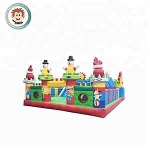 Manufacturers supply large themes inflatable land slides  children's outdoor castle