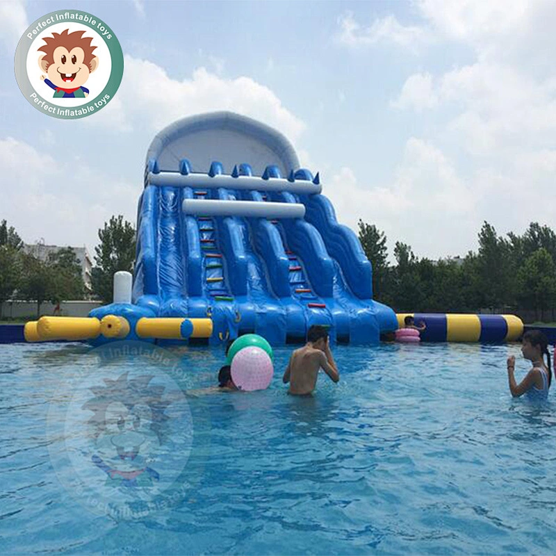 Factory Price  Commercial Swimming Pool  Inflatable Water Slide For Sale