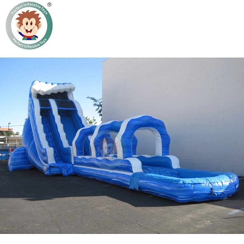 China Suppliers Custom Giant Commercial Kids Inflatable Water Slide With Pool