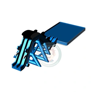 2019 Summer Popular Inflatable PlayGround Slides With Swimming Pool