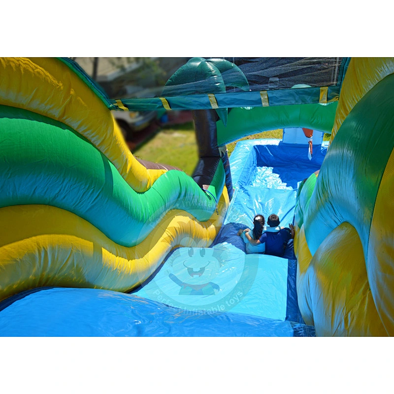 Custom Large Inflatable Jumping Castle Inflatable Bouncer Castle With Water Slide