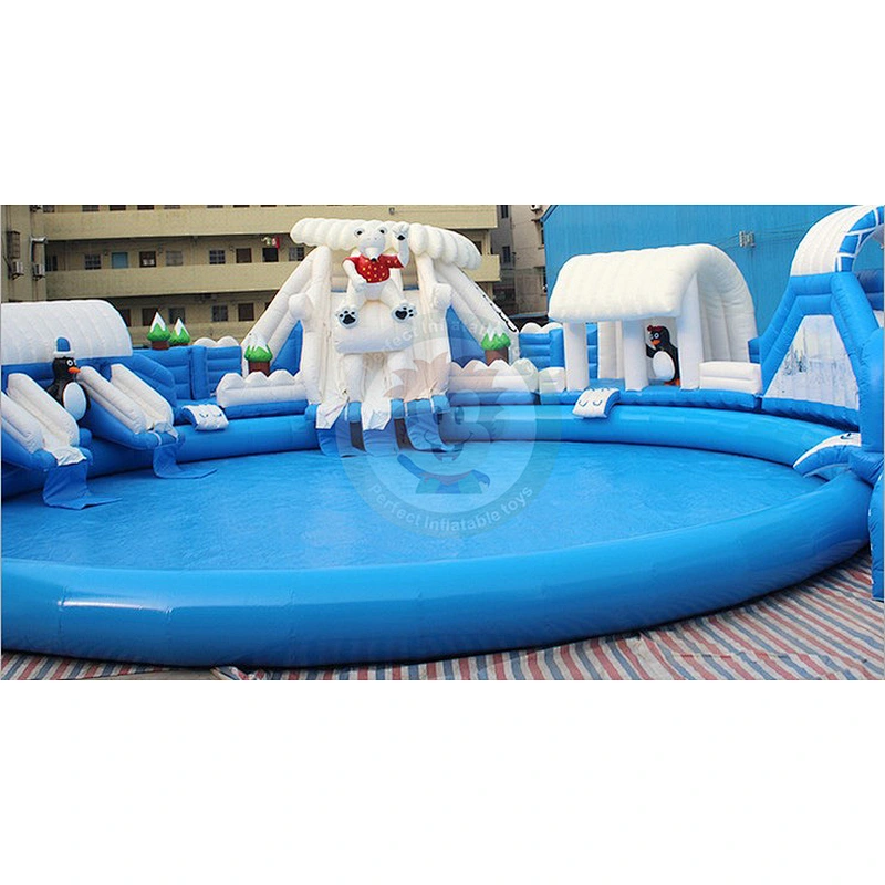 Summer Passion Water Park Inflatable Slide Swimming Pool With Fair Price