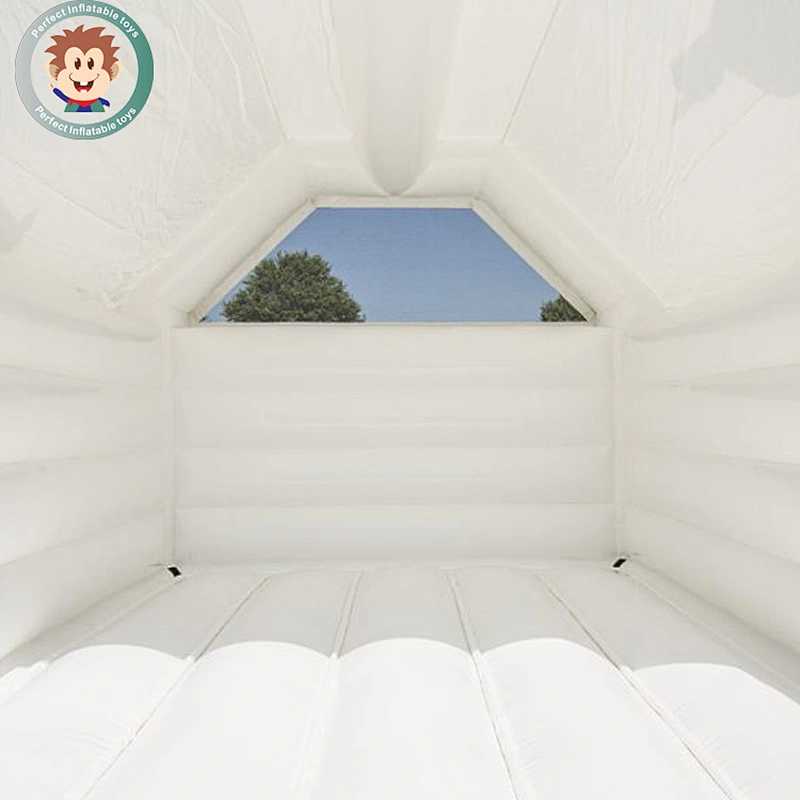 Best quality white color jumping bouncer wedding inflatable bounce house for activity