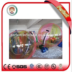 Funny adult pvc inflatable ball person inside inflatable water ball
