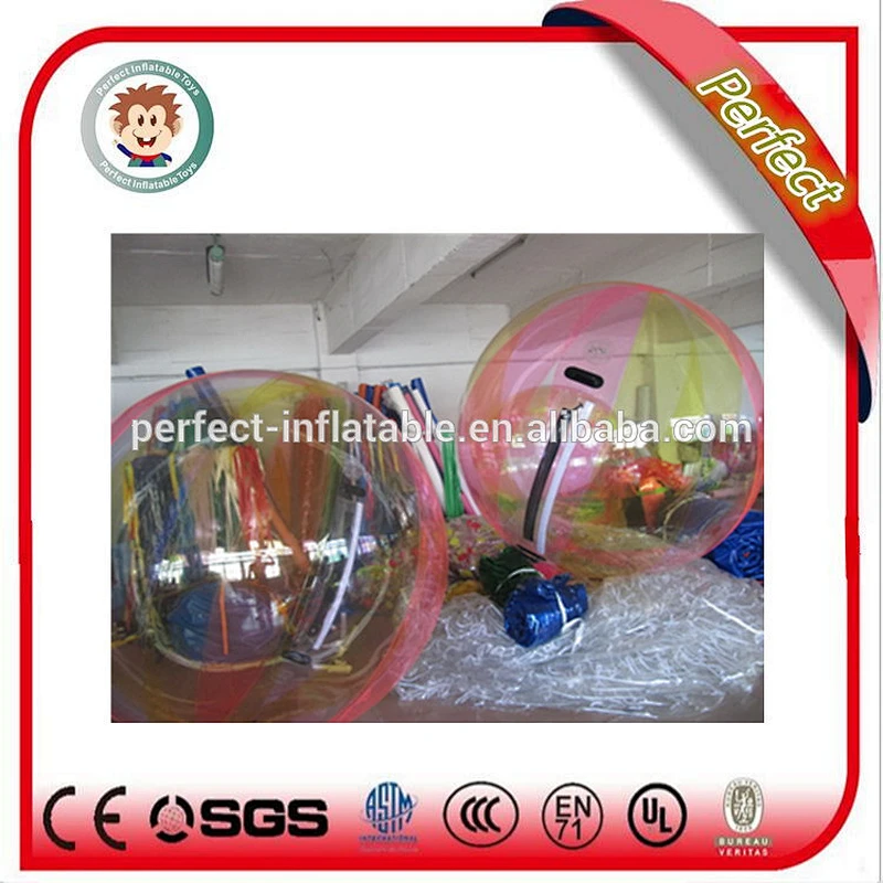 Funny adult pvc inflatable ball person inside inflatable water ball