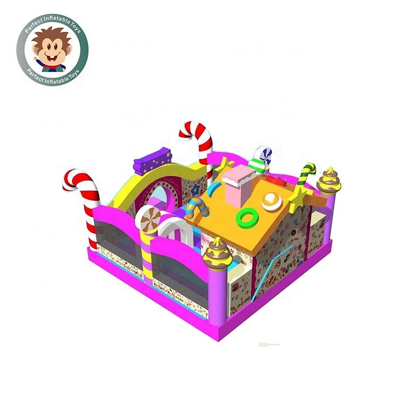 Perfect Inflatable Toys Christmas Customized Bouncy Castle Candy Inflatable Bounce House