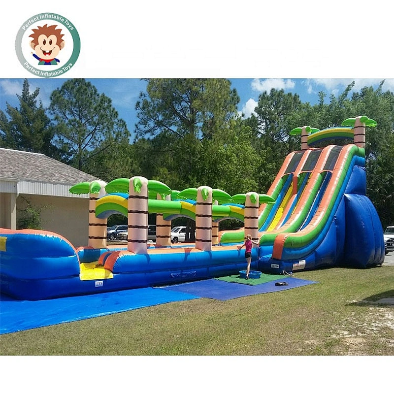 Perfect Inflatable Toys 0.55mm PVC Customized Outdoor Inflatable Slip And Slide Pool For Sale