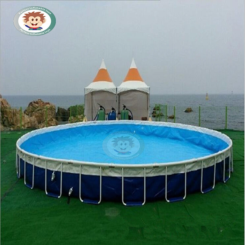adult size inflatable pool outdoor portable swimming pool with steel stands for sale