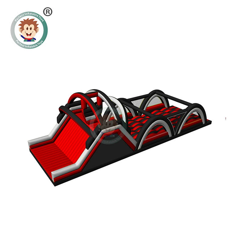 Outdoor The Beast Custom Adult Commercial Insane Inflatable 5K Obstacle Course Challenge For Sale