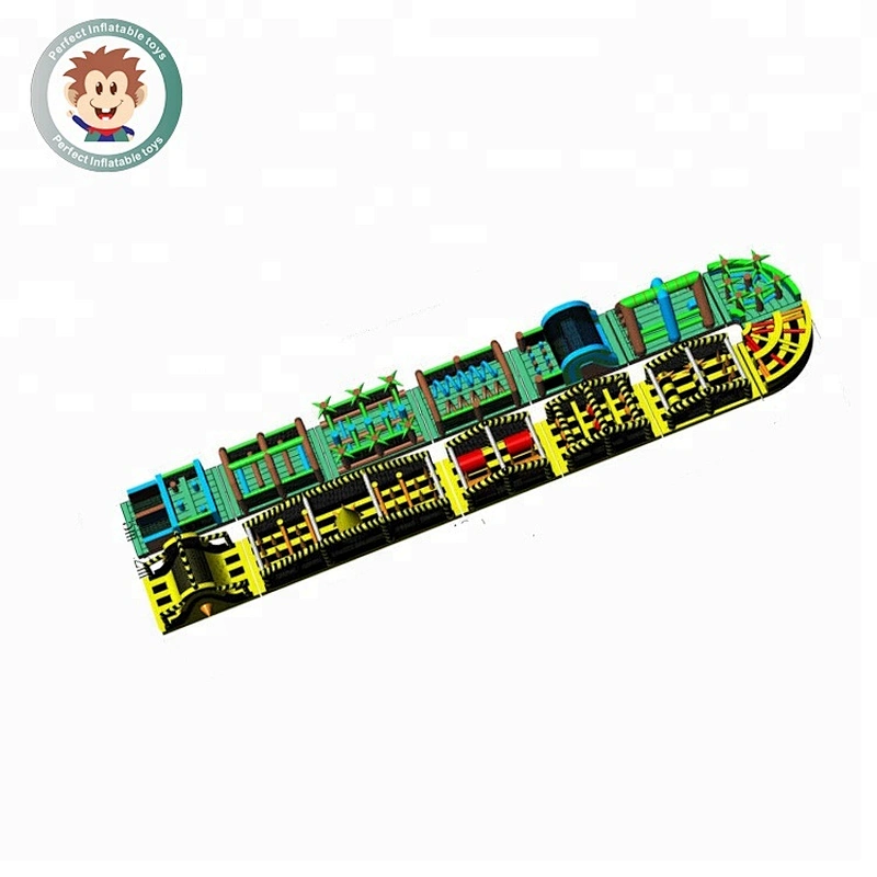 China PVC giant inflatable 5k obstacle course for sale inflatable obstacle course adults