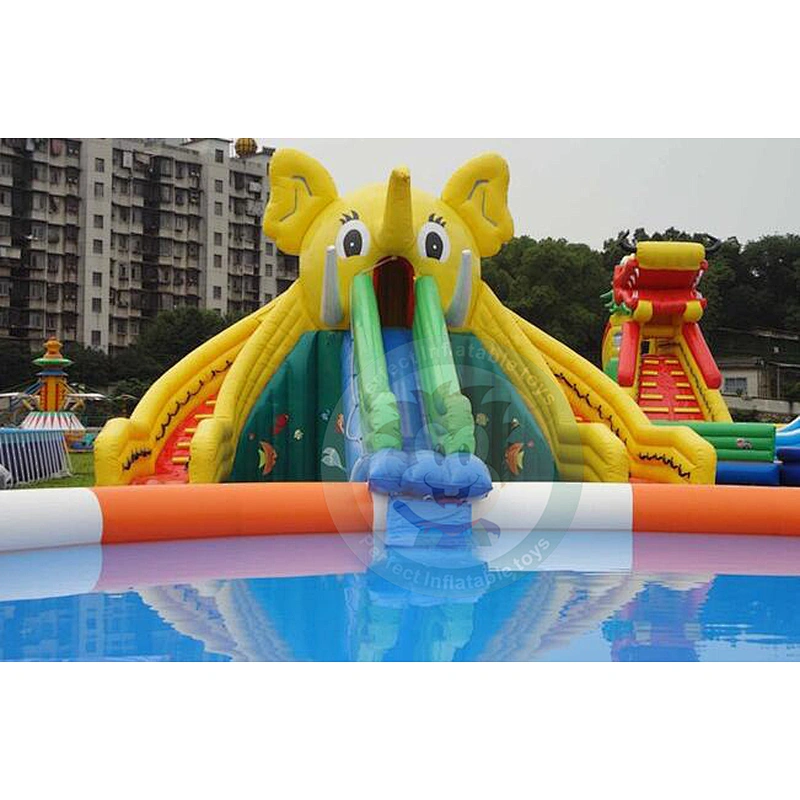 Hot Sale High Quality Swimming Pool Inflatable Water Slides With Pool