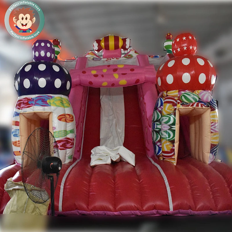 Hot sale 0.55mm PVC Outdoor KIds Size jumping bounce slide Park Equipment Inflatable Water Slide