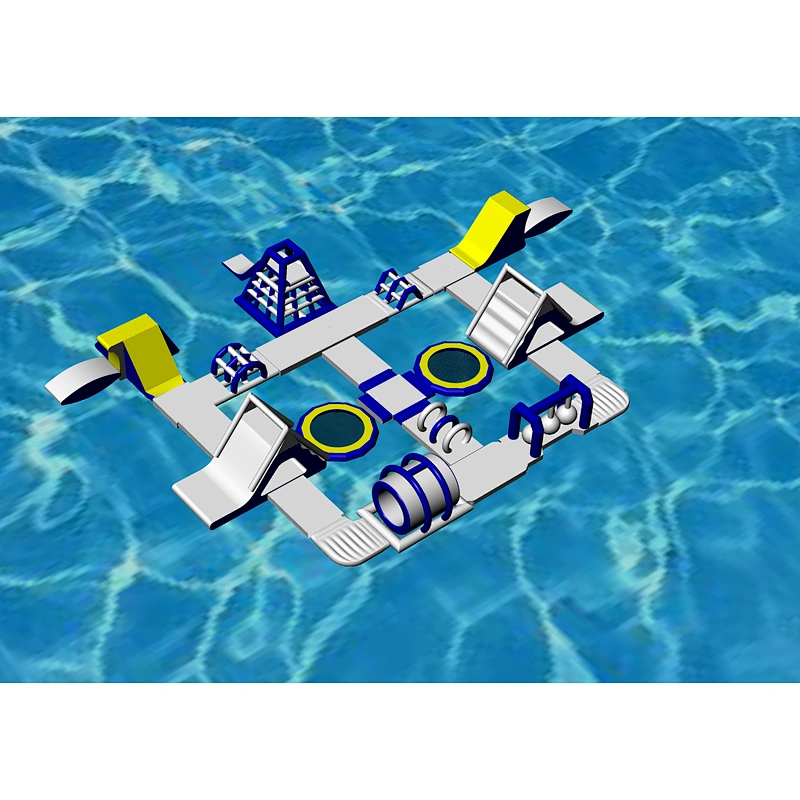 Best supplier floating water slide sport game inflatable water park price