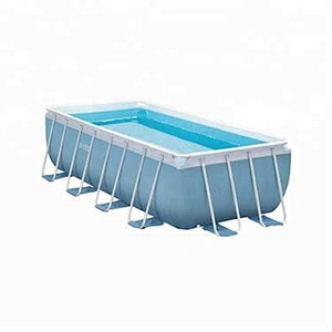 outdoor steel frame pool above ground pvc pool metal swimming pool