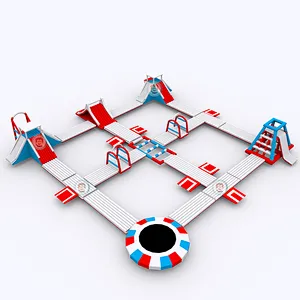 Asia adult commercial inflatable floating games water park for sale