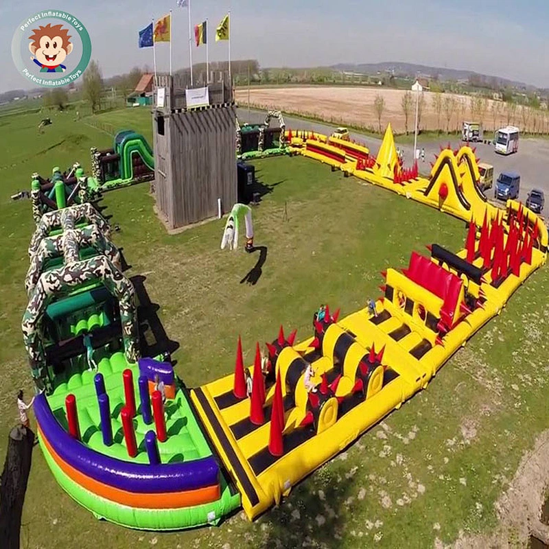 Giant Adult 5k Commercial Boot Camp Cheap Beast Insane Sport Game China Wholesale Suppliers Factory Inflatable Obstacle Course