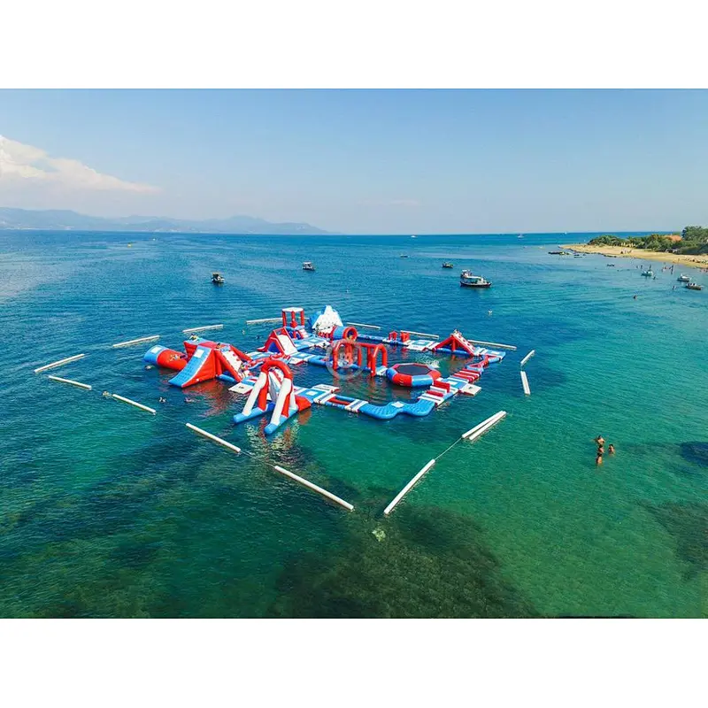 Perfect Toys 0.9mm PVC Portable Inflatable Water Park Giant Water Amusement Park for sale