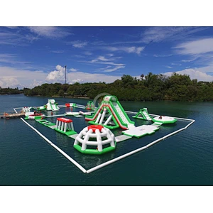 Commercial giant sea inflatable floating game price water park equipment for kids and adults