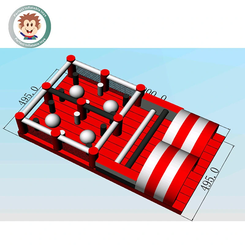2018 giant inflatable 5k game adult inflatable obstacle course for sale