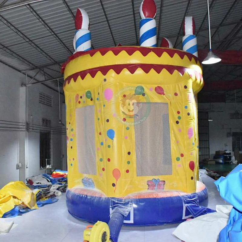 Lovely style inflatable cake bounce house for kids party/event