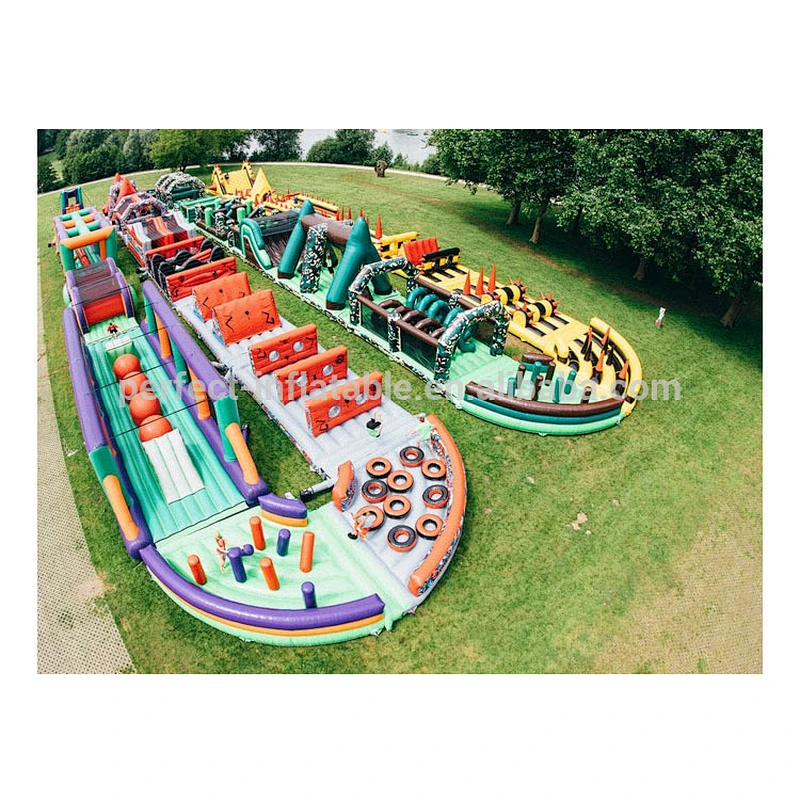 China PVC giant inflatable 5k obstacle course for sale inflatable obstacle course adults