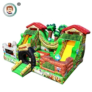 Wholesale Custom Colorful Kids Inflatable Amusement Park Inflatable Fun City For Sale
