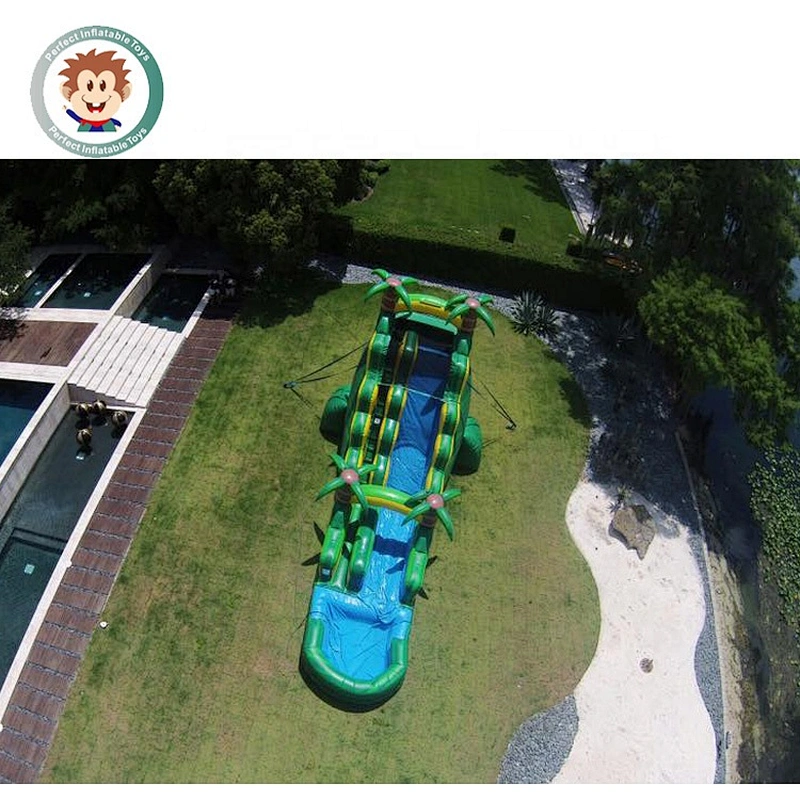 Perfect Inflatable Toys Customized 0.55mm PVC Outdoor Inflatable Water Slide For Pool