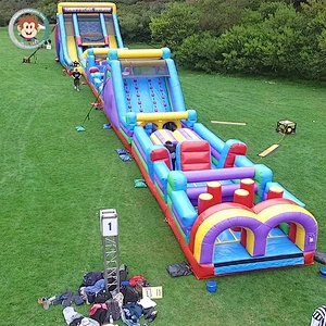 New design adult cheap inflatable obstacle course for commercial