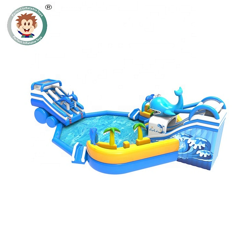 Perfect Inflatable Toys China Manufacturer Amusement Park Equipment Water Slide Pool Inflatable