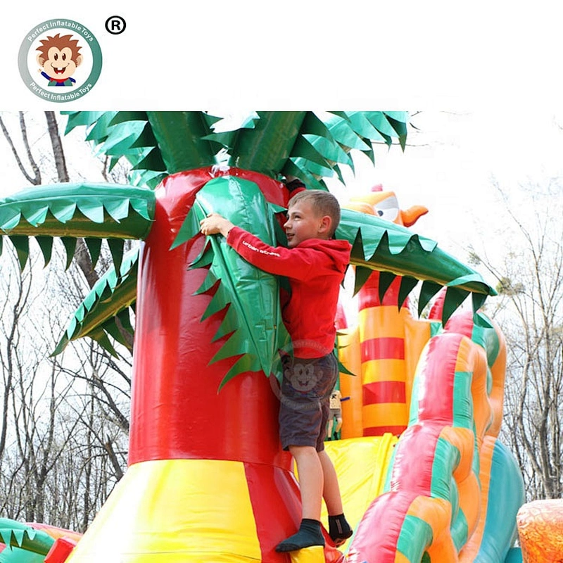 Custom Commercial Colorful  Inflatable Castle Amusement Park Inflatable Fun City For Kids
