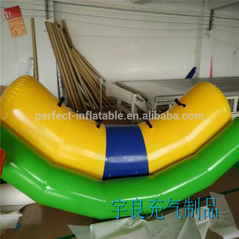 PVC thick material colorful inflatable toys,inflatable floating seesaw for kids water game
