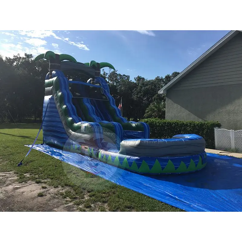 Custom Large Inflatable Jumping Castle Inflatable Bouncer Castle With Water Slide