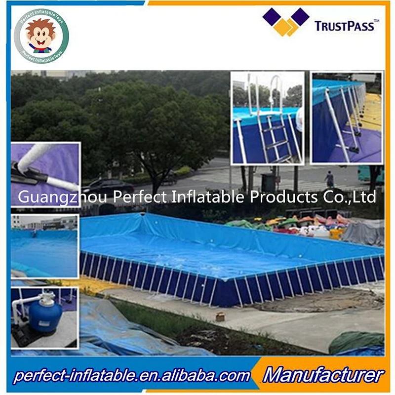 Customized size swimming pool inflatable swimming pool equipment china