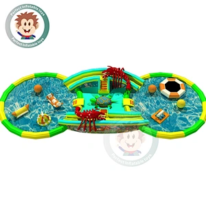 Hot Sale High Quality Swimming Pool Inflatable Water Slides With Pool
