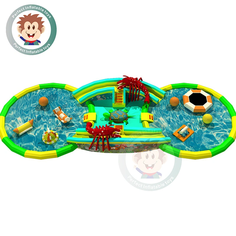 Hot Sale High Quality Swimming Pool Inflatable Water Slides With Pool