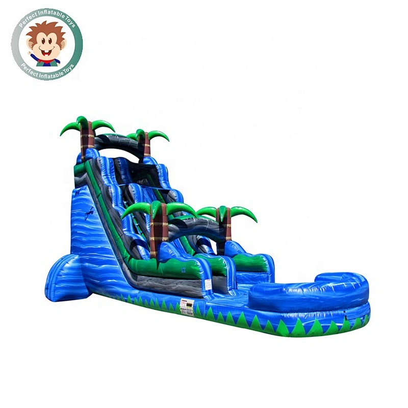 Perfect Inflatable Toys Customized 0.55mm PVC Outdoor Inflatable Water Slide For Pool